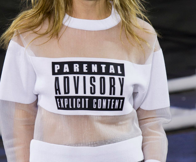 Buy A Similar Alexander Wang Parental Advisory Shirt for Less
