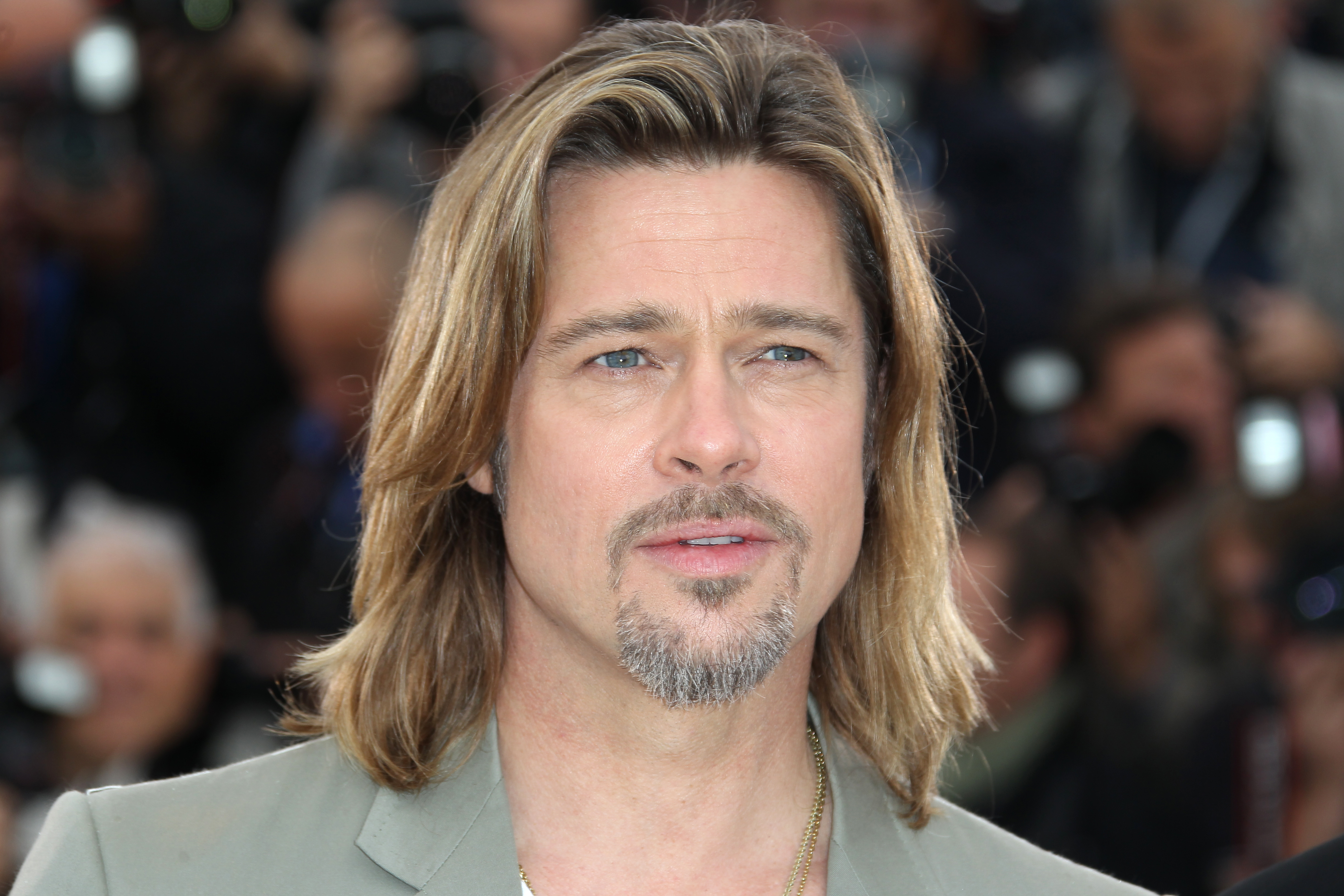 US actor Brad Pitt poses during the phot