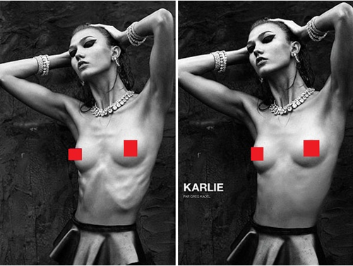 karlie kloss photoshop