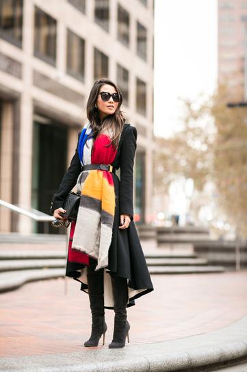 How to style a scarf.