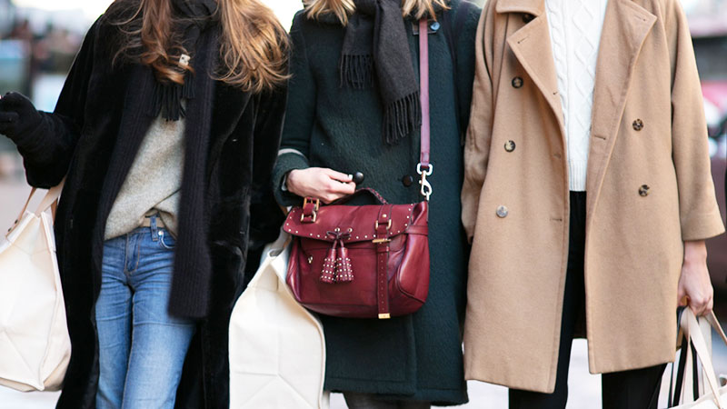 Models in casual clothes.