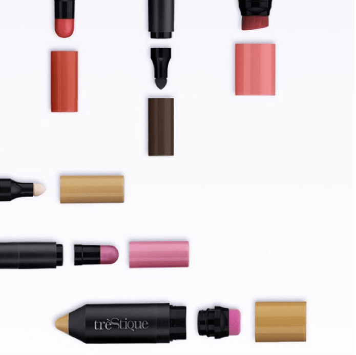 TrèStiQue: A New Makeup Line With Built-In Brushes