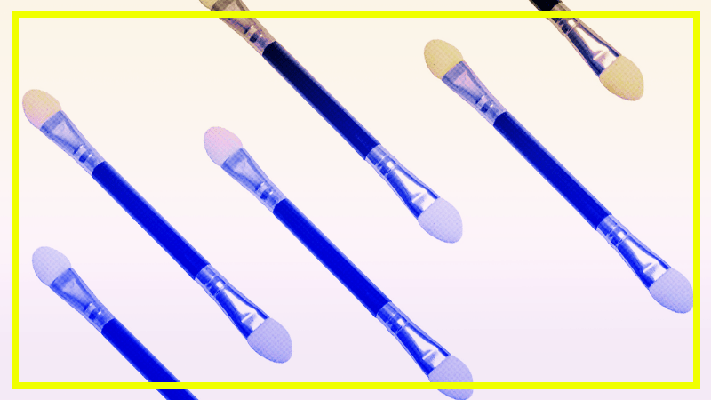 sponge tip makeup applicator brushes