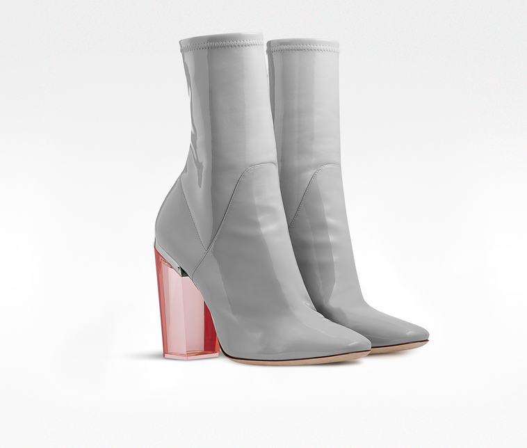 dior perspex heel boot