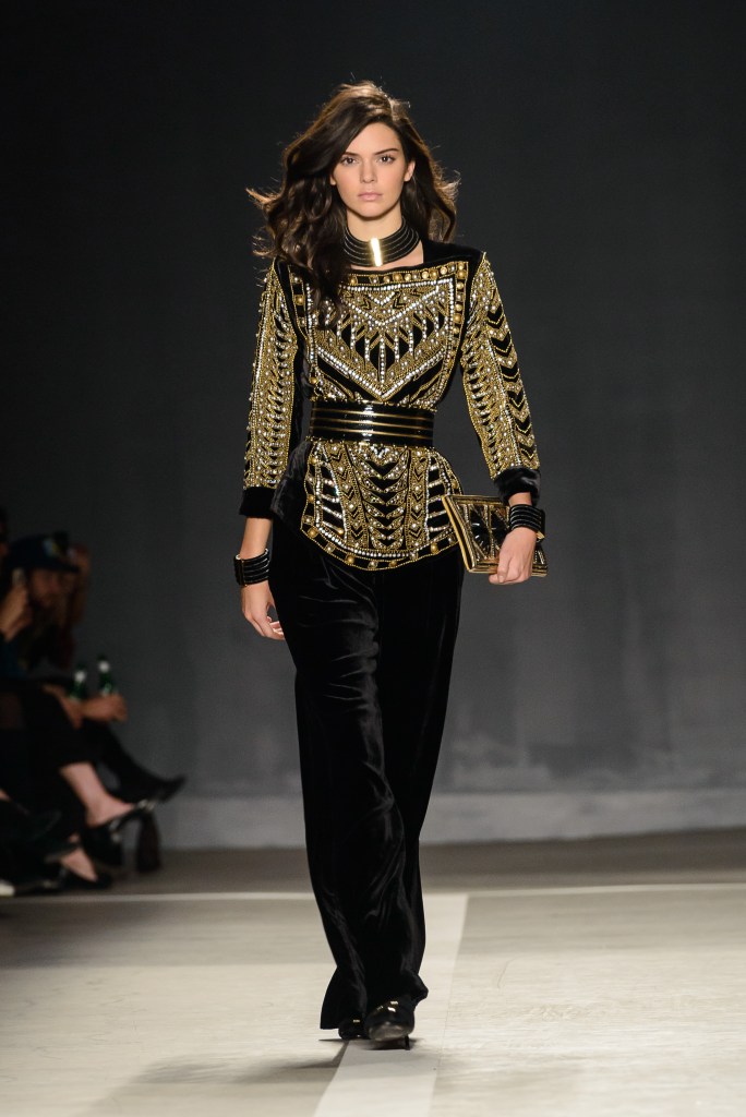 Balmain x H&M collection launchat 23 Wall St in Manhattan Featuring: Kendall Jenner Where: New York, New York, United States When: 21 Oct 2015 Credit: C.Smith/ WENN.com