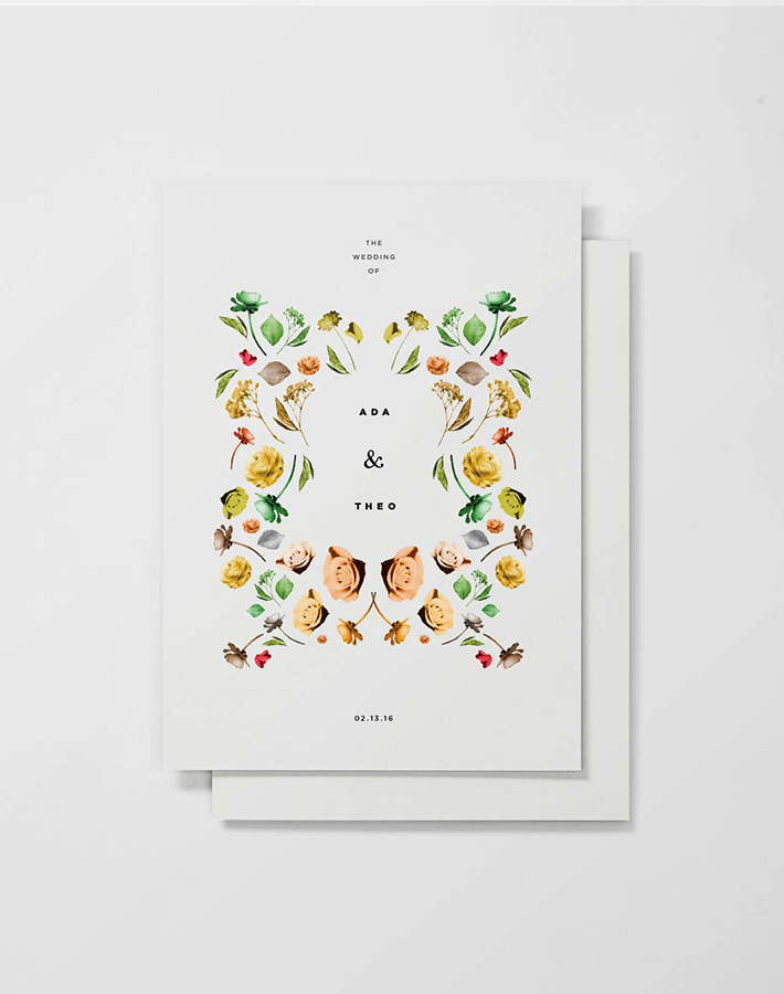 minimal wedding invitations