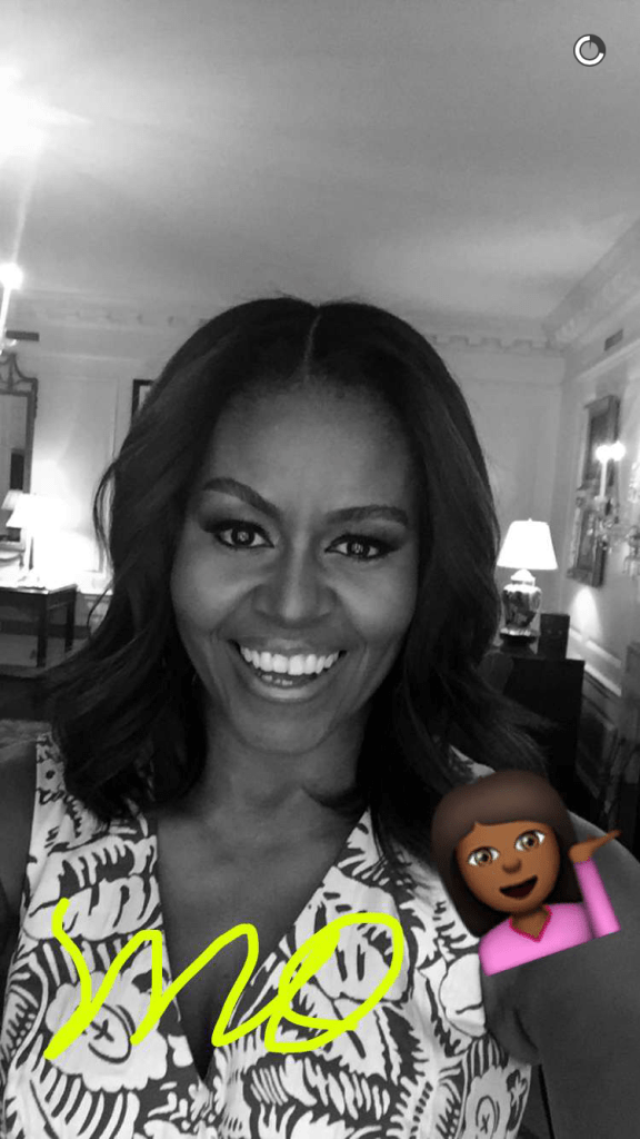 Snapchat/@MichelleObama