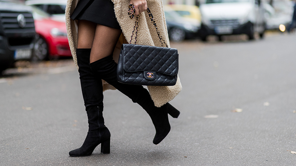 suede over the knee boots