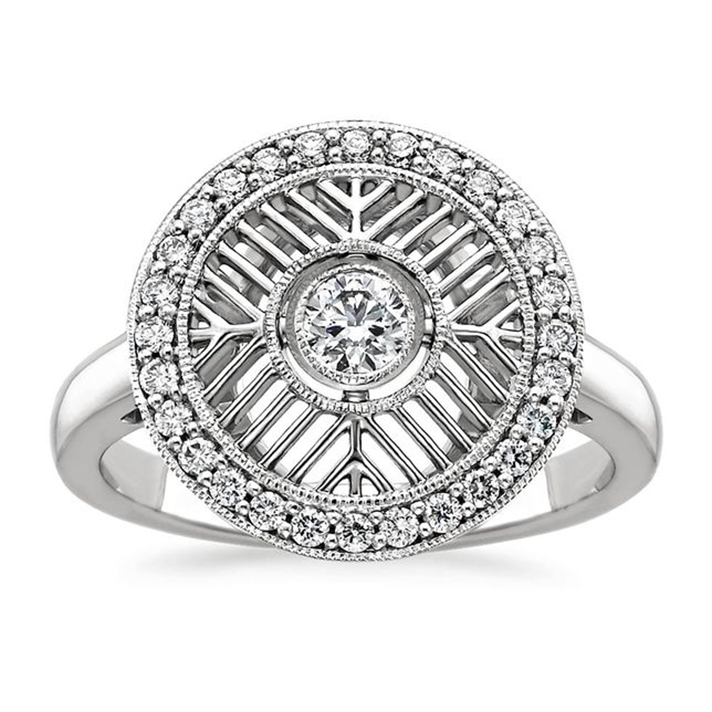 STYLECASTER | 57 Art Deco Engagement Rings So Stunning They Belong in Museums