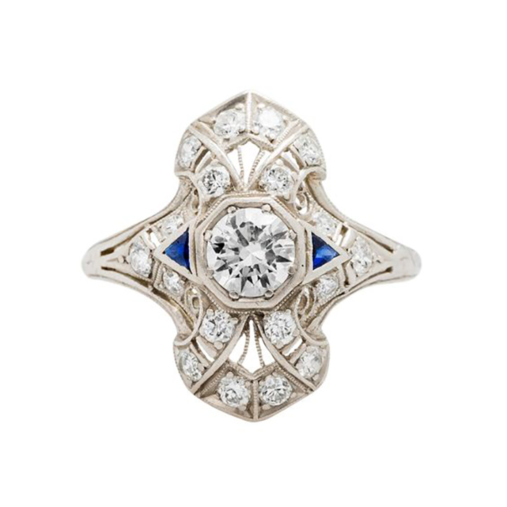 STYLECASTER | 57 Art Deco Engagement Rings So Stunning They Belong in Museums