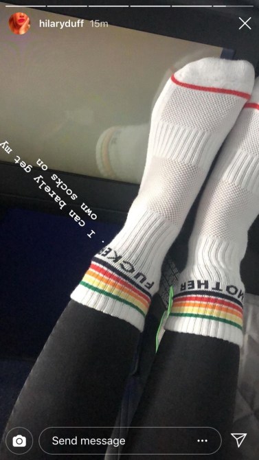 hilary duff socks