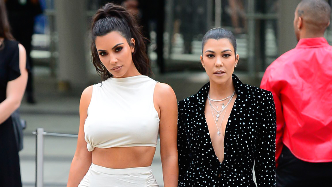 Kim and Kourtney Kardashian