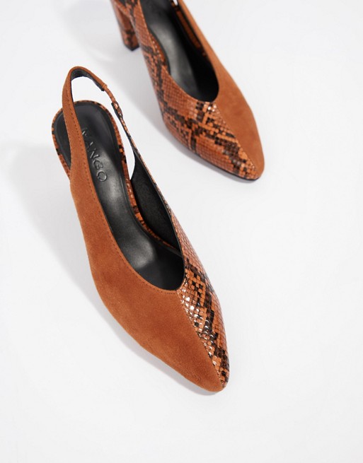 Mango Snake Effect Pumps ASOS