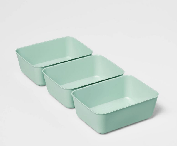 3pk Medium Storage Trays