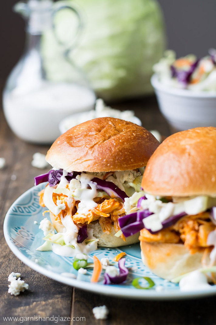 STYLECASTER | 17 Superbowl Snacks You Can Make In a Slow-Cooker | Buffalo Chicken Sliders