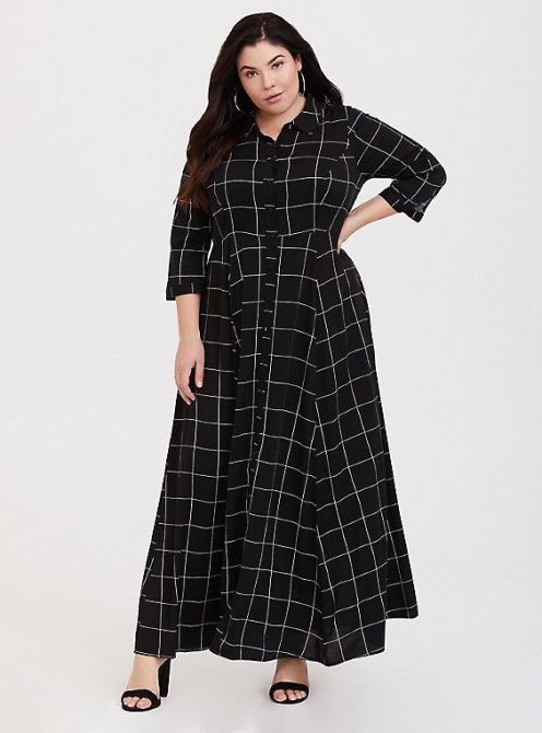 STYLECASTER | Plus-Size Winter Maxi Dress to Shop