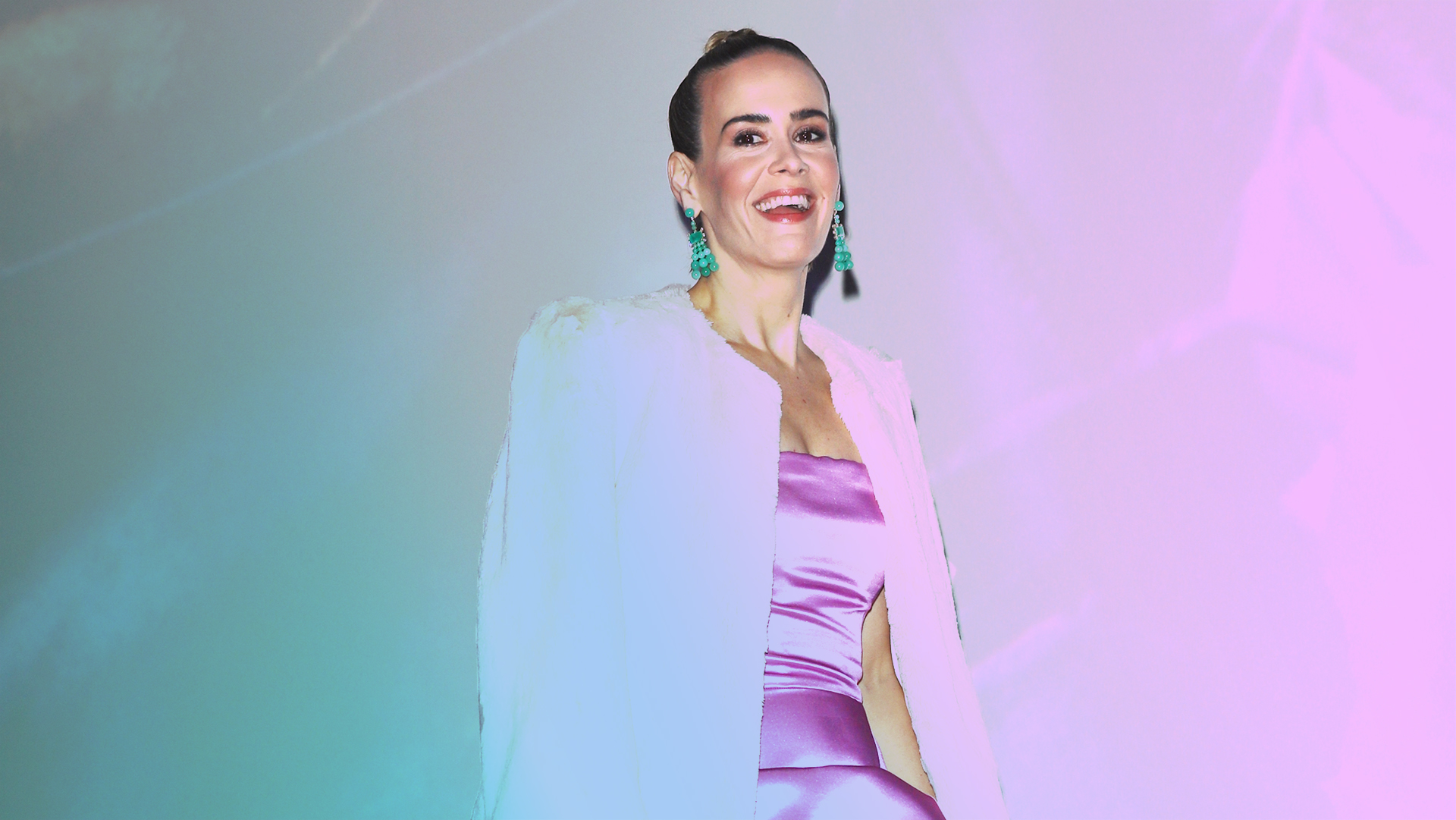 Sarah Paulson's FX Press Tour Outfit Looked Like a Chic Little Bo-Peep