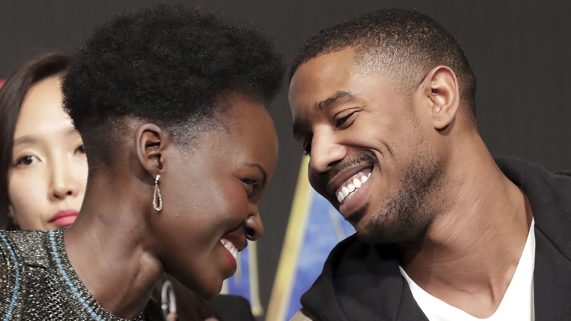 Michael B. Jordan and Lupita Nyong'o