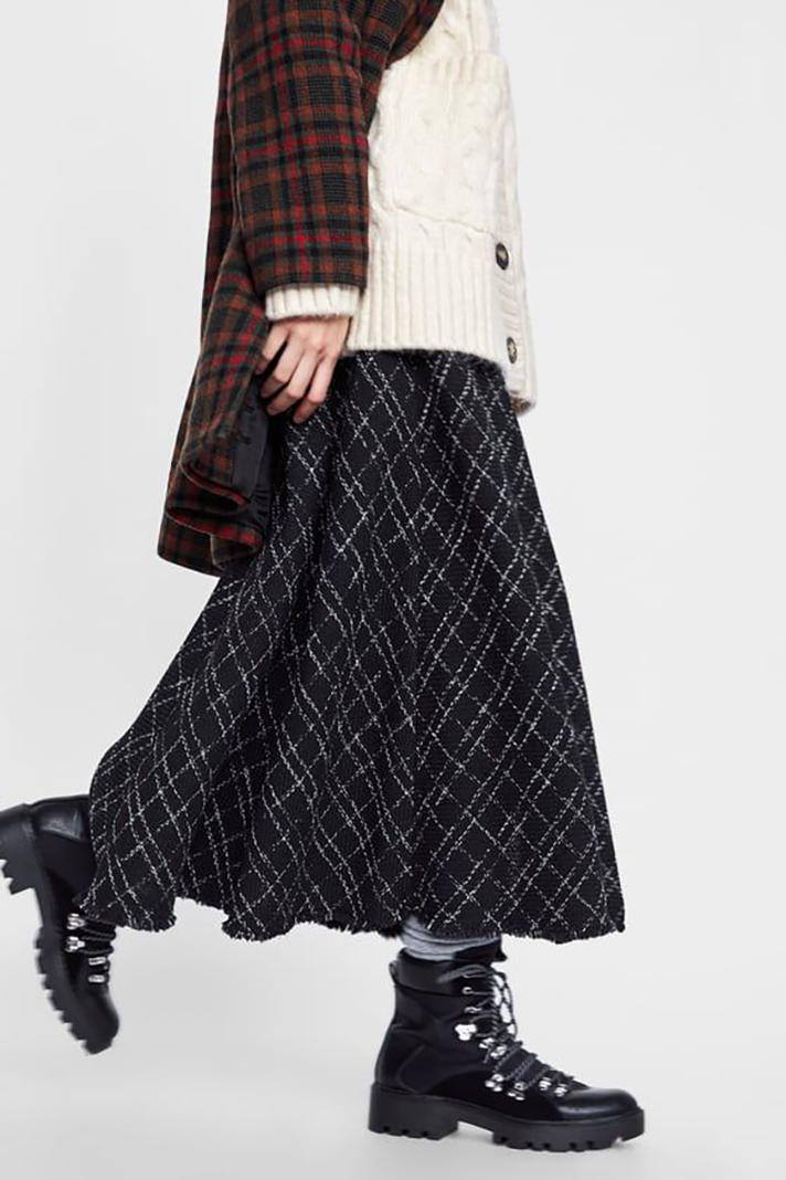 STYLECASTER | Chic Winter Skirts to Cozy Up in, ASAP