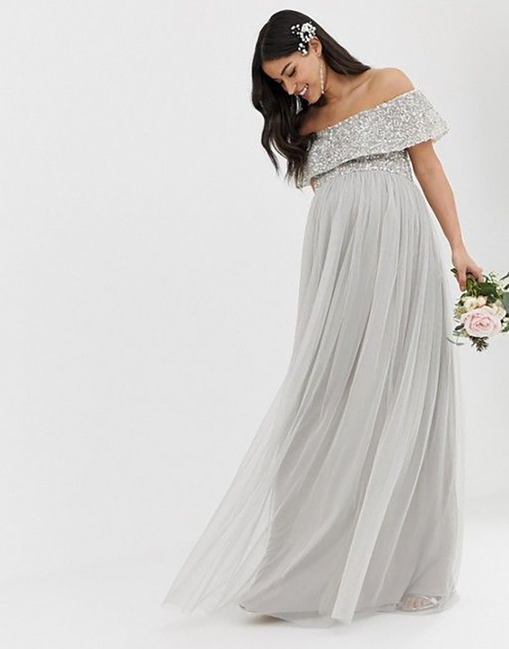 STYLECASTER | Gray Is a Seriously Underrated Bridesmaid Dress Color