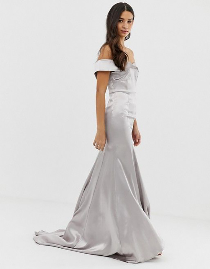 STYLECASTER | Silver Bridesmaid Dresses That Are Equal Parts Shimmery and Sleek
