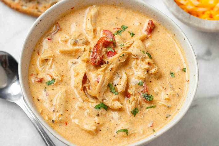 STYLECASTER | 17 Easy Instant Pot Chicken Recipes That'll Save You So Much Time | Creamy Chicken Soup
