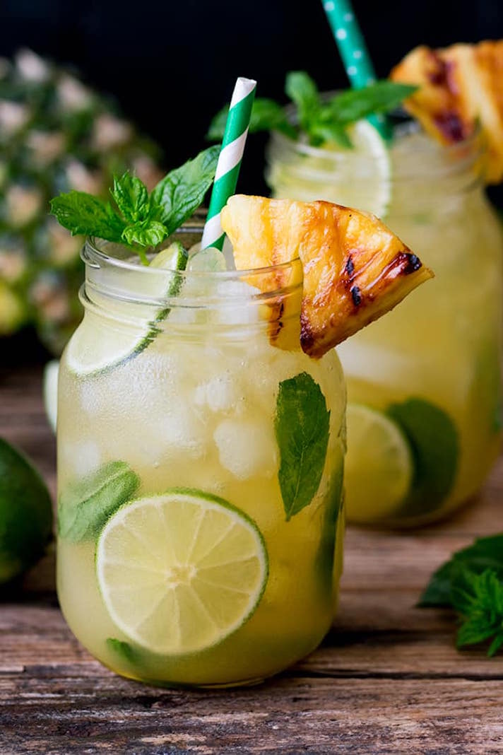 STYLECASTER | 17 Easy Ginger Cocktails for Anyone Who Loves Moscow Mules | Pineapple Ginger Mojitos