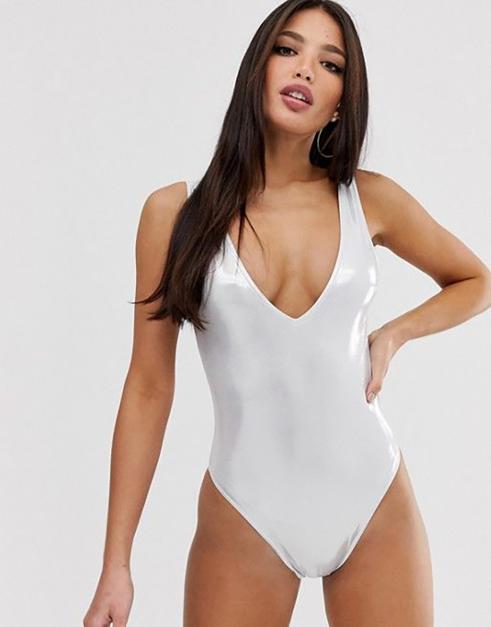 STYLECASTER | Shiny AF Metallic Swimwear Is Never Not Fun