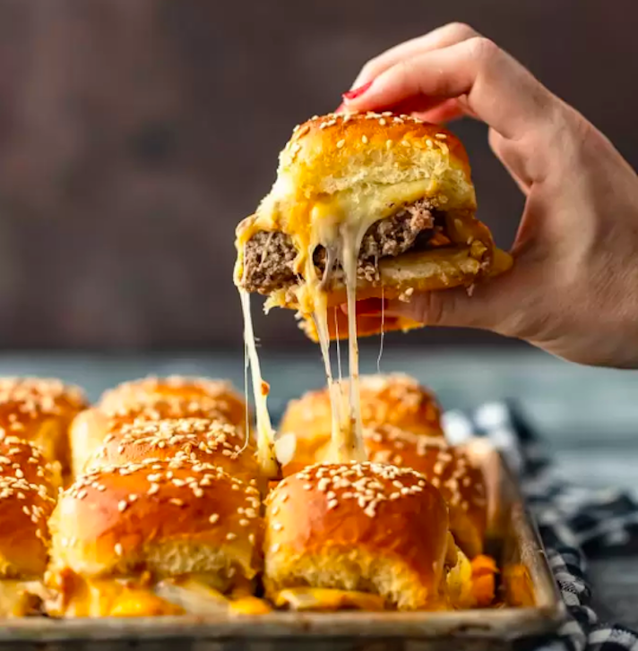 STYLECASTER | 17 Fourth of July Appetizers That Every Barbecue Needs | Baked Cheeseburger Sliders