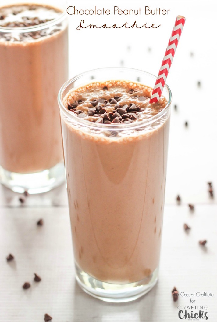 STYLECASTER | 17 High-Protein Chocolate Smoothies That Taste More Like Milkshakes | Coconut, Chocolate, and Peanut Butter Smoothie