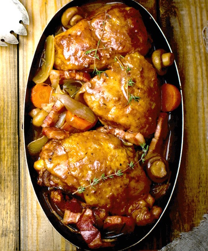 STYLECASTER | Slow-Cooker Date Night Recipes That Aim To Please | Coq Au Vin