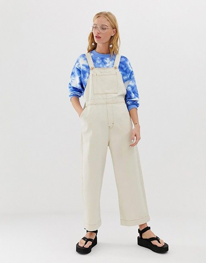STYLECASTER | Long Denim Overalls Are a Romantic Addition to Any Fall Wardrobe