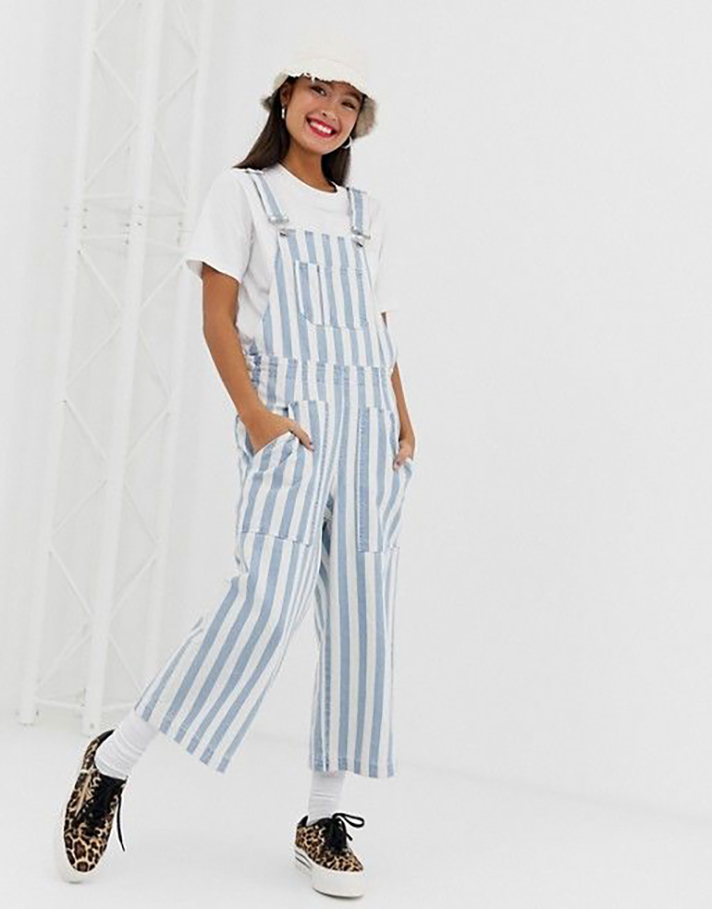 STYLECASTER | Long Denim Overalls Are a Romantic Addition to Any Fall Wardrobe