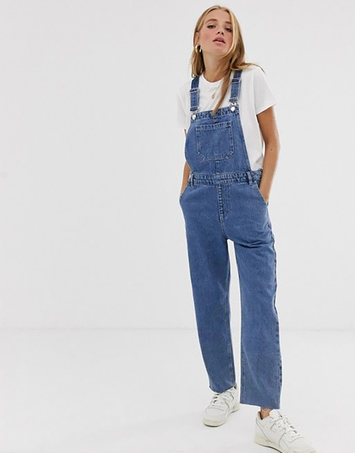 STYLECASTER | Long Denim Overalls Are a Romantic Addition to Any Fall Wardrobe