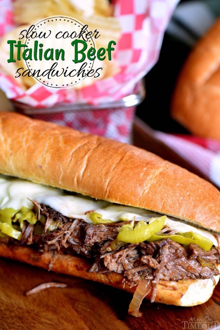 STYLECASTER | 17 Slow-Cooker Beef Recipes That Anyone Can Make | Italian Beef Sandwiches