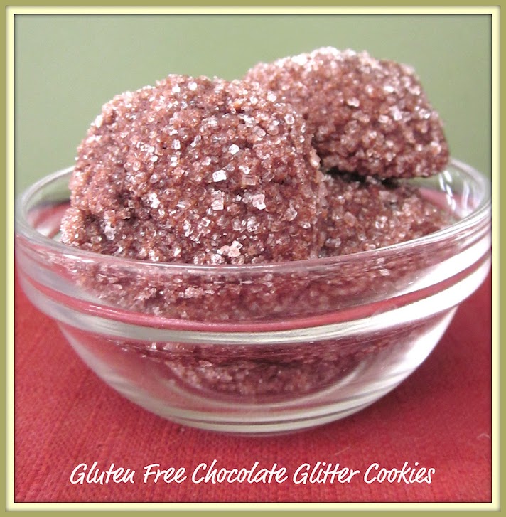 STYLECASTER | Glitter-Filled Recipes for New Year's Eve | Gluten-Free Chocolate Glitter Cookies