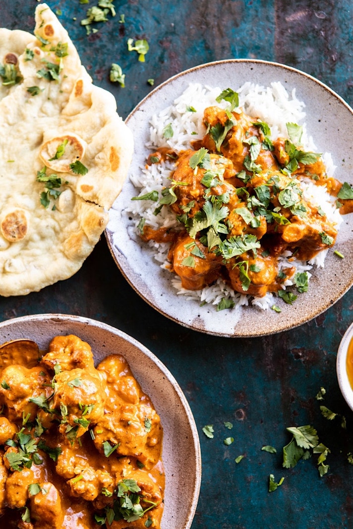 STYLECASTER | 17 Winter Vegetable Recipes That Will Make You Feel Great | Indian Coconut Butter Cauliflower
