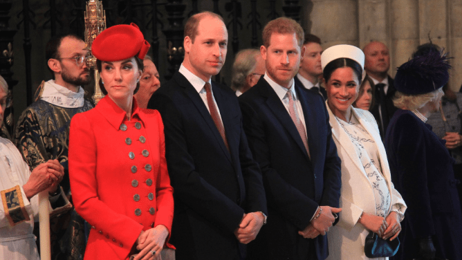 Kate Middleton, Prince William, Prince Harry, Meghan Markle