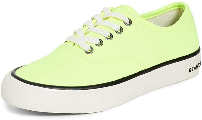 STYLECASTER | Summer Sneaker Trends 2020 | neon green sneaker