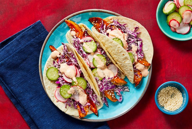 HelloFresh sweet potato tacos