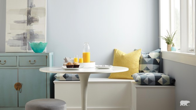 STYLECASTER | Home Interior Zoom Backgrounds | kitchen nook