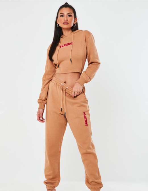work from home missguided playboy sweatsuit