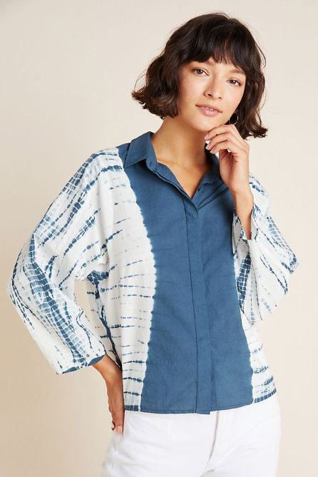 STYLECASTER | Anthropologie Sale April 2020 | tie dye blouse