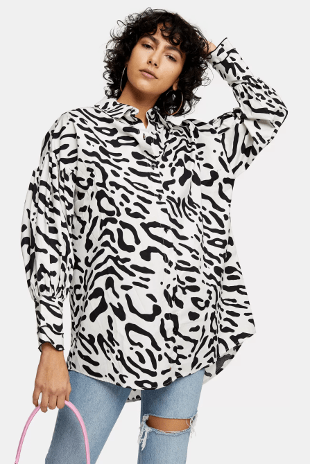 STYLECASTER | Topshop Sale April 2020 | animal print blouse