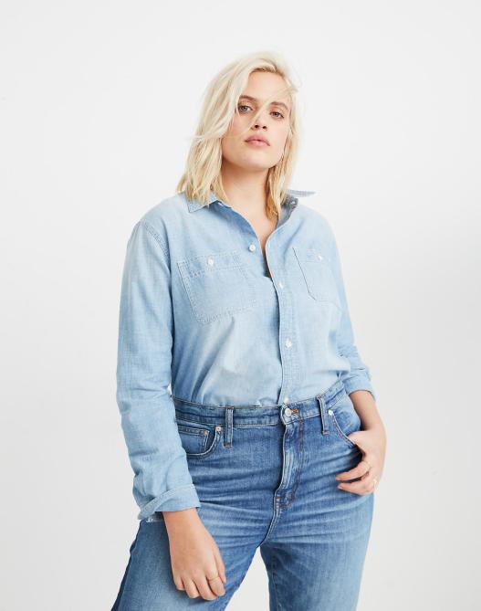 STYLECASTER | Madewell Sale May 2020 | denim shirt