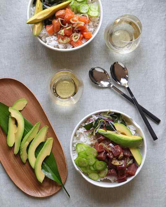 STYLECASTER | Zara Home Recipes | poke bowl