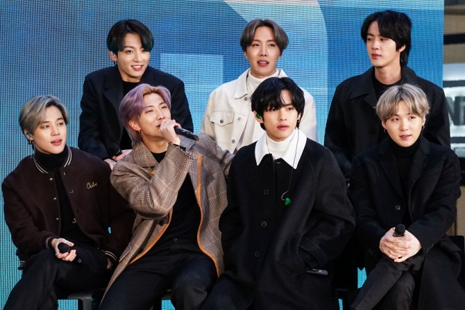 BTS giving an interview