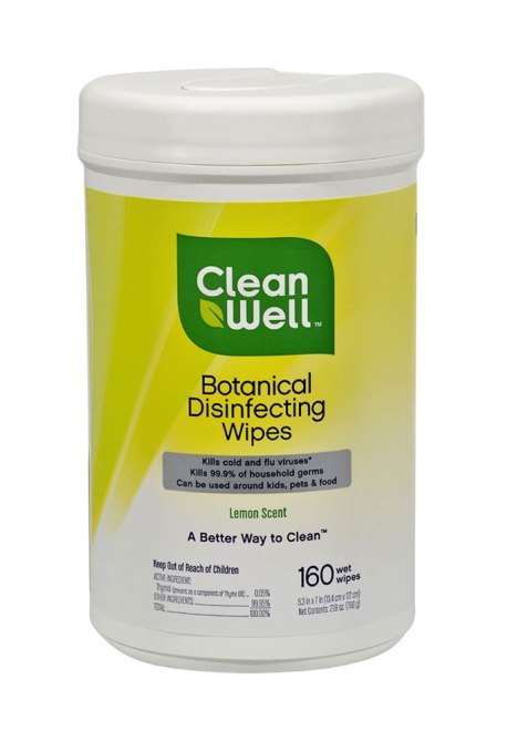 CleanWell Botanical Disinfecting Wipes