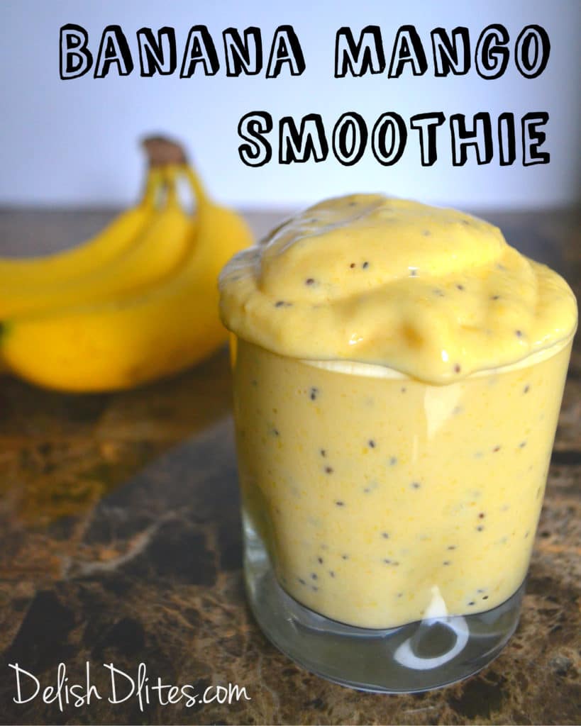 STYLECASTER | energizing smoothie recipes | banana mango smoothie