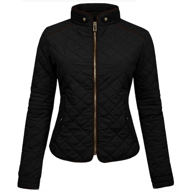 NE PEOPLE Womens Lightweight Quilted Zip Jacket